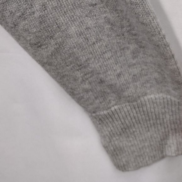 Banana Republic Merino Wool Two Tone Sweater Mens XL Gray Retro 90s Y2K Casual - Picture 3 of 8